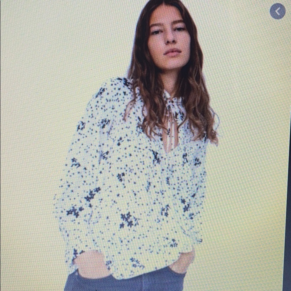 Zara printed blouse